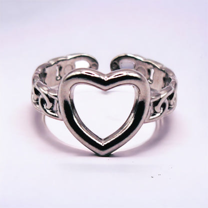 Catalina Heart Adjustable Ring