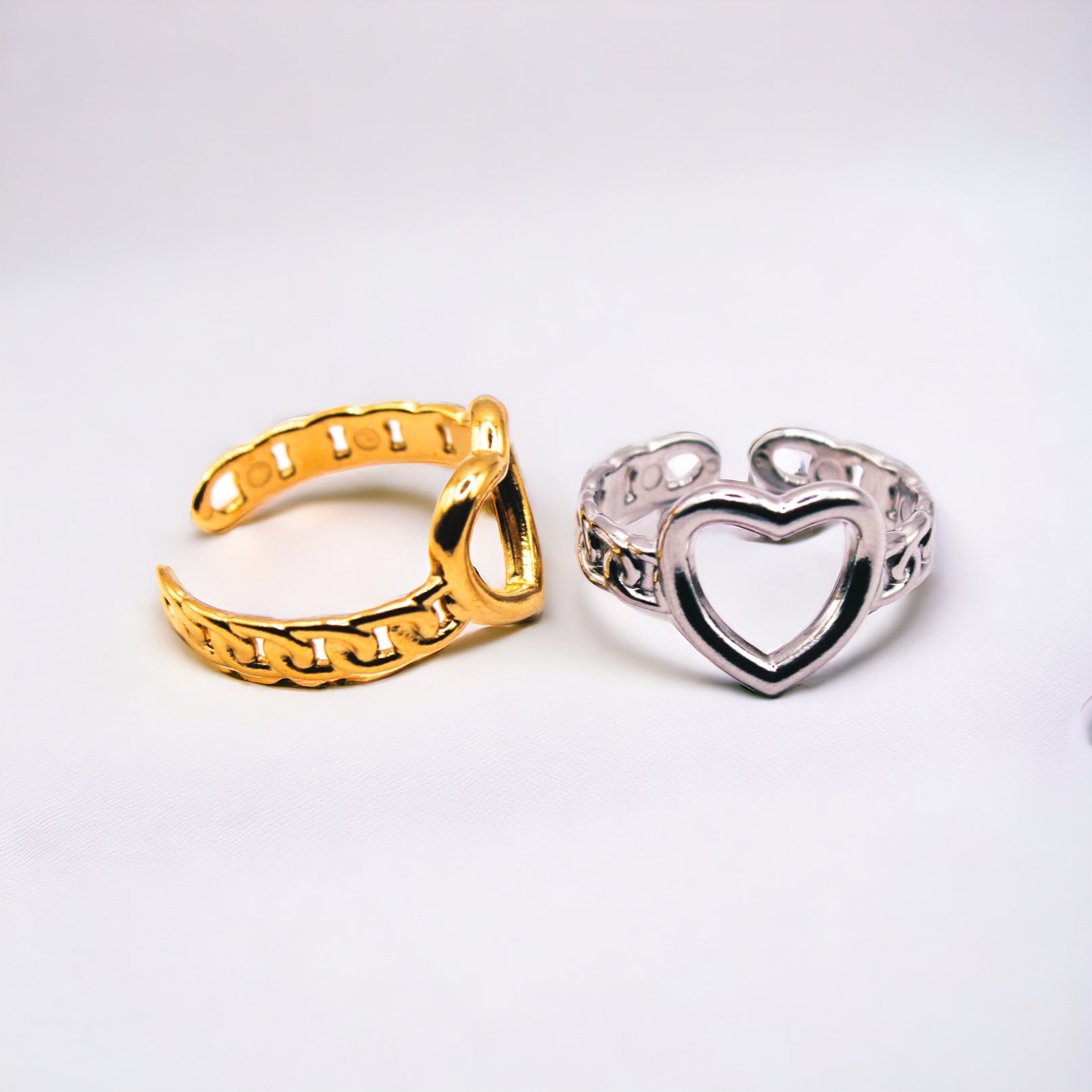 Catalina Heart Adjustable Ring