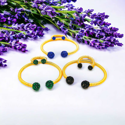 Hulya Crystal Bracelet and Rings